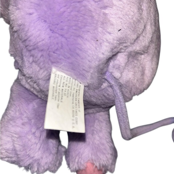 Rare Vintage Mattel Popples Lilac Purple Pretty Bit Plush Soft Toy Doll 8" 1980s - Picture 3 of 4
